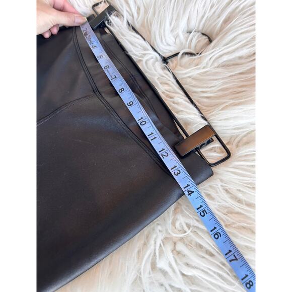 Express Women's Faux Suede Stretch Elastic Waist Skinny Leggings Black‎ SZ Small - Picture 9 of 11